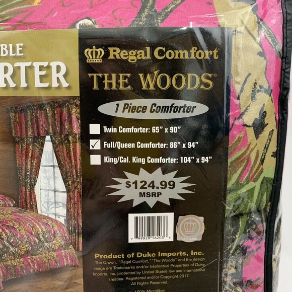 Hot Pink Camo Camouflage Full Queen Size Comforter - Picture 4 of 6